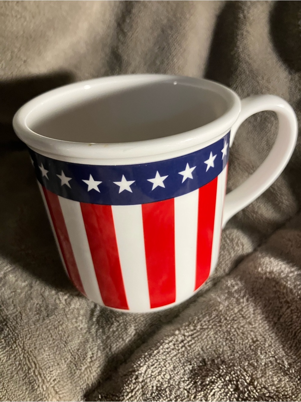 VTG Lenox God Bless America Mug, Coffee Mug, Patriotic Decor,Stars & Stripes.USA